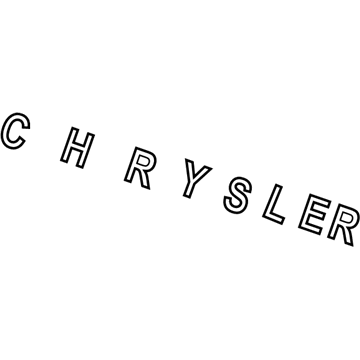 Chrysler 55364717AA NAMEPLATE Chrysler