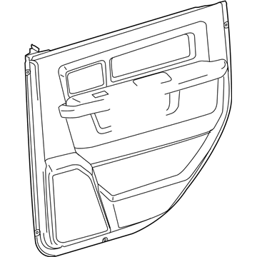 Ram 1YA461A8AG PANEL Rear Door Trim