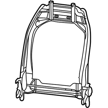 Jeep 68248240AC FRAME Front Seat Back