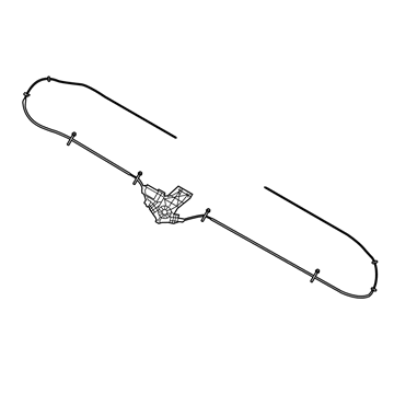 Ram 68054772AB CABLE ASSY Power Sliding Backlite