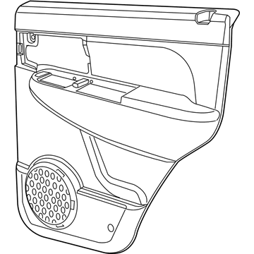 Jeep 1JY361DVAB PANEL Rear Door Trim