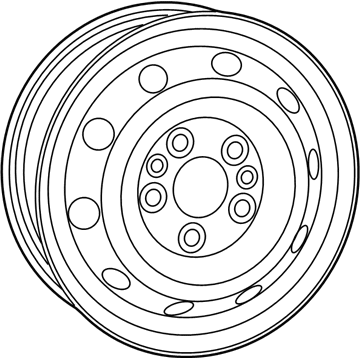 Ram 68415002AA WHEEL Steel