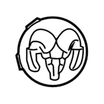 Ram 68157851AB CAP Wheel Center