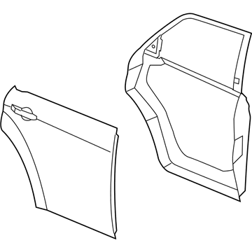 Mopar 68089372AB Door Rear