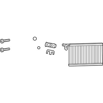 Dodge 68238602AB EVAPORATOR Air Conditioning Includes: Valve, O-Rings, Plate, Screws