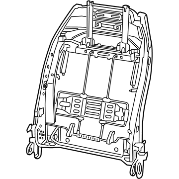 Mopar 68357353AA Frame Front Seat Back