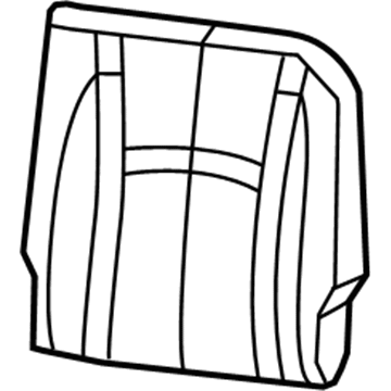 Ram 5NA83LU7AA COVER Rear Seat Back Left