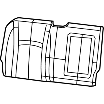 Ram 5NA84LU7AA COVER Rear Seat Back Right