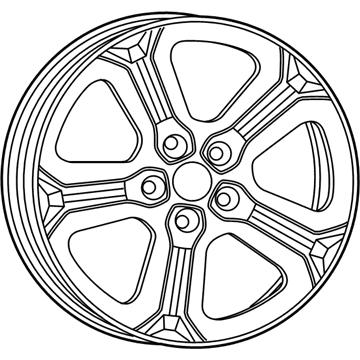 Dodge 5PS08JXYAB WHEEL Aluminum