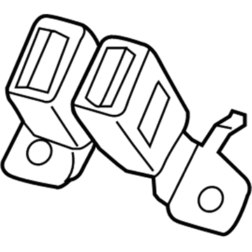 Chrysler 1SW10DX9AA Buckle End