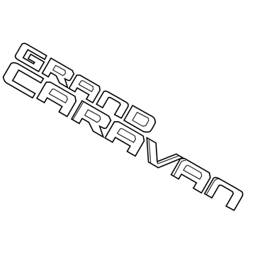 Ram 68087121AA NAMEPLATE Grand Caravan