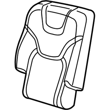 Jeep 5RA82HL1AE COVER Rear Seat Back Right