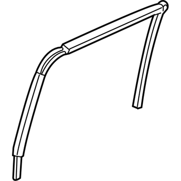 Dodge 55359442AD SEAL Rear Door Glass