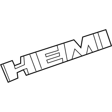 Dodge 68420593AA NAMEPLATE Hemi Front Fender