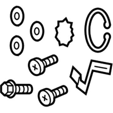 Mopar 68232390AA Clutch Overhaul Kit A/C Compressor: Washers, Rings, Bolt