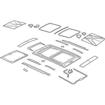 Mopar 5VX81LXHAA Sunroof Complete