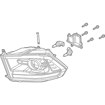 Ram 68324932AB LAMP Headlamp Park And Turn