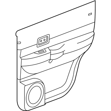 Chrysler 1GN381DBAA PANEL Rear Door Trim