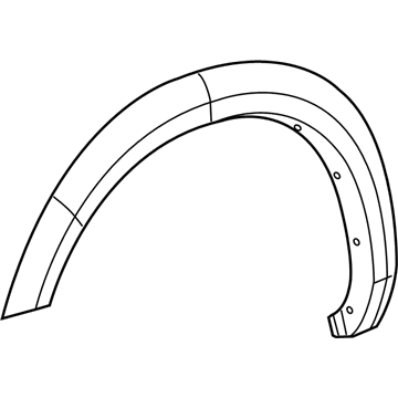 Ram 1FV90RXFAD MOLDING Wheel Opening Flare Front