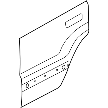 Jeep 55136702AC PANEL Rear Door