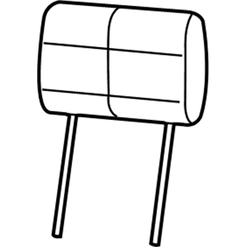 Jeep 1TY25DX9AA HEADREST Front