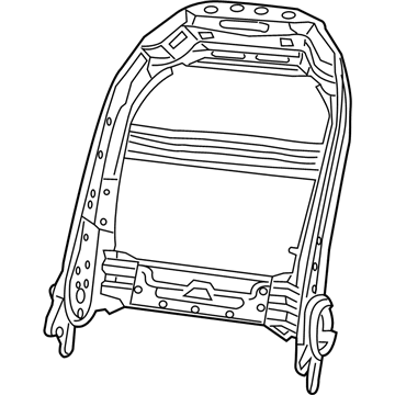 Jeep 68260532AC FRAME Front Seat Back