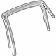 Mopar 68144964AB Weatherstrip Rear Door Flush Glass