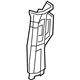 Mopar 6BM21TX7AC Molding B Pillar Upper