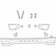 Mopar 68090957AE Applique Deck Lid