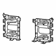 Mopar 68449583AA Bracket Kit Bumper Includes Right & Left, Front Lower Inner