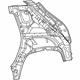 Mopar 68408648AA Panel Quarter Inner