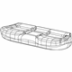 Mopar 6GB49DX9AB Cover Rear Seat Cushion 2ND Row