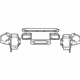 Mopar 68159377AB Mounting Kit Front Bumper