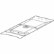 Mopar 5FZ92TL2AD Headliner, Rear