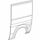 Mopar 68095840AA Panel Bodyside Aperture Outer Rear