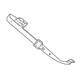 Mopar 1AN151K7AD Seat Belt Rear Center Shoulder