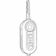 Mopar 68435273AA Key Blank With Transmitter