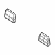 Mopar 5RQ23DX9AA Headrest Third Row Center