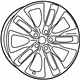 Mopar 5ZW66VXWAB Wheel Aluminum
