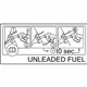 Mopar 68201870AA Label Fuel