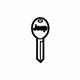 Mopar 68001702AD Key Blank With Transmitter