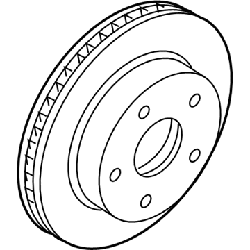 Mopar 52010080AI Rotor, Front