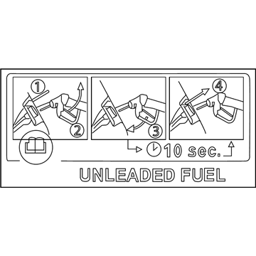 Jeep 68499365AA Fuel Label