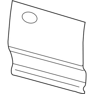 Mopar 55372021AB Outer Panel, Rear Driver Side