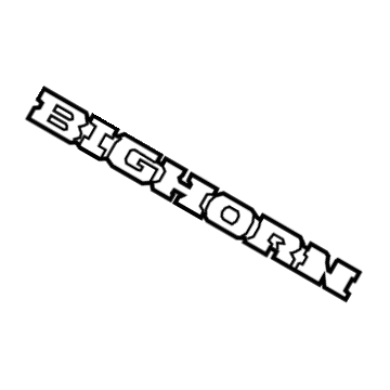 Mopar 68276321AC Nameplate, Rear