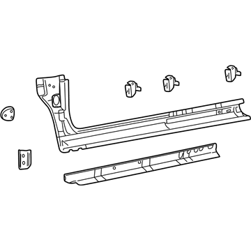 Mopar 4878697AC Outer Rocker Panel, Driver Side