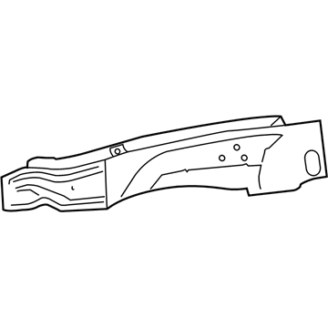Mopar 68081259AC Upper Rail, Front Outer Driver Side