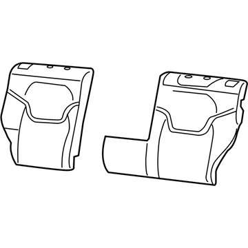 Mopar 68284402AA Seat Back Pad, Rear Passenger Side