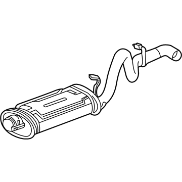 Jeep Wrangler Muffler - 52059614AB