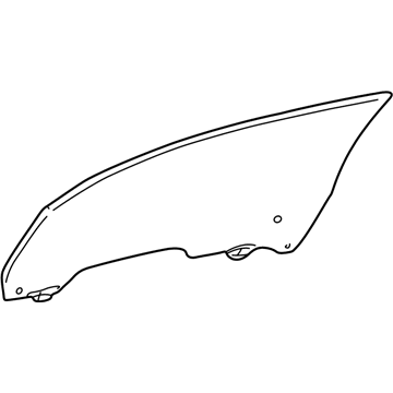 Mopar 4880136AC Door Glass, Front Passenger Side